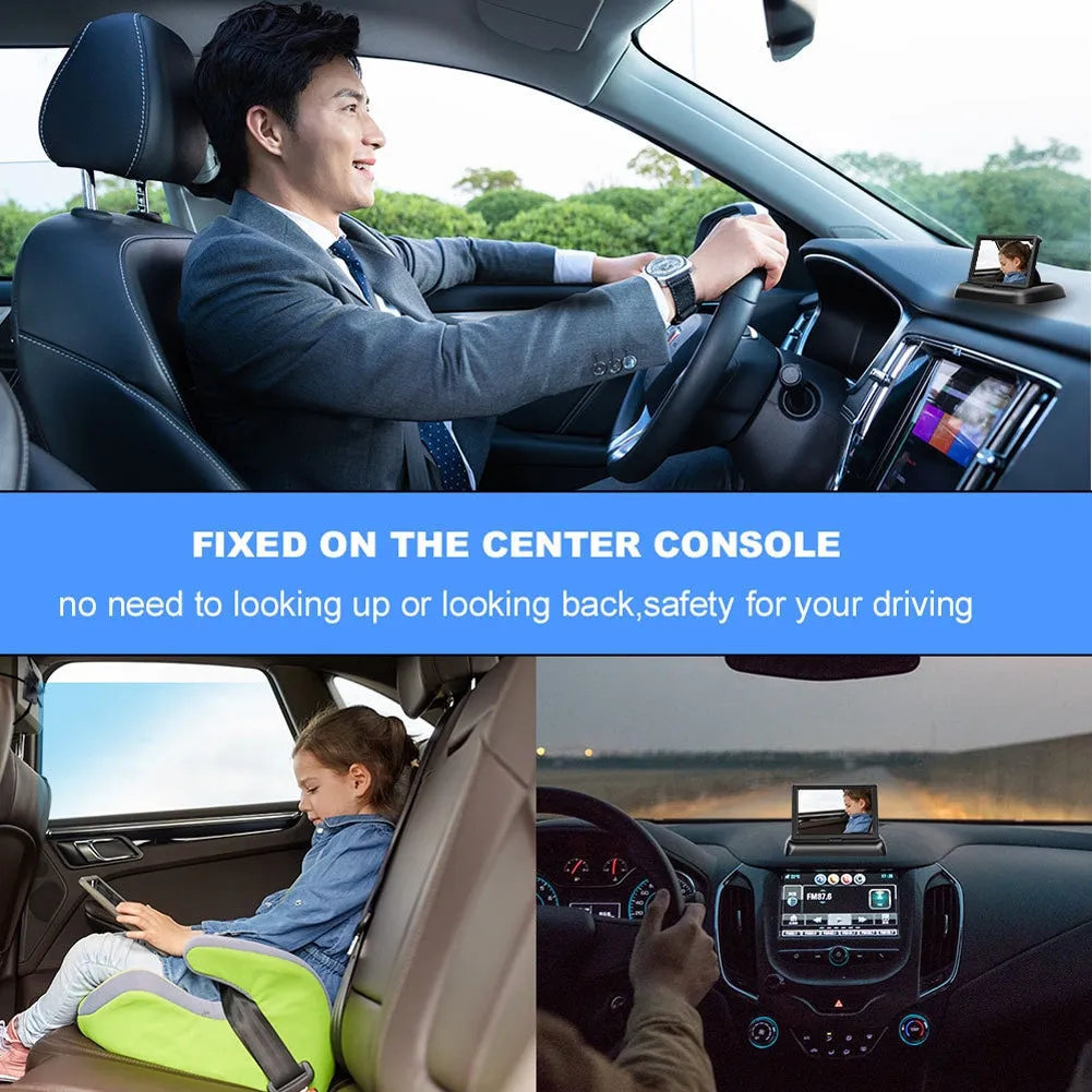 12-24v Car Monitor Folding Screen Display with Cigarette Lighter