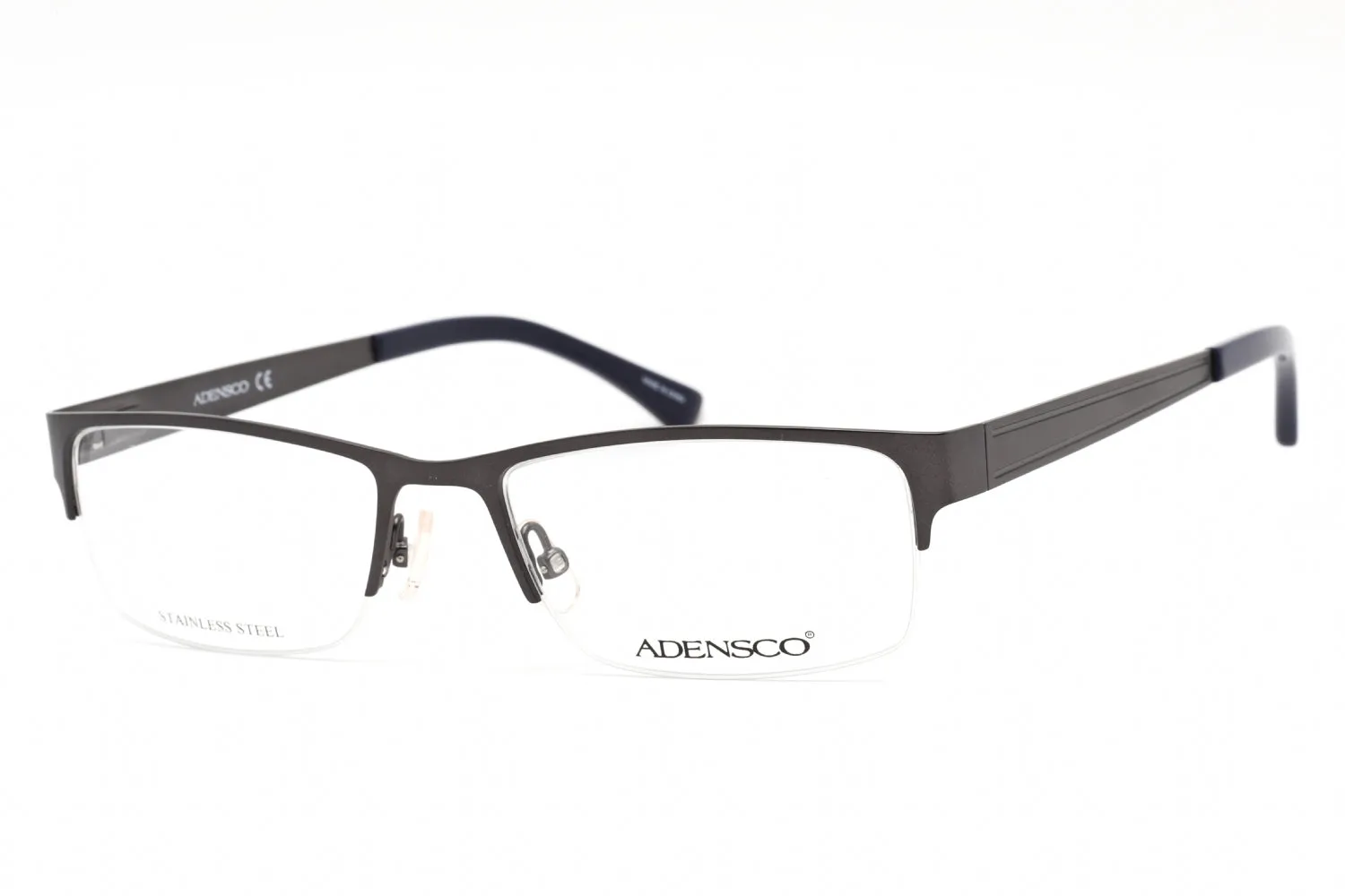 Adensco  AD 128 Eyeglasses MATTE GREY/Clear demo lens