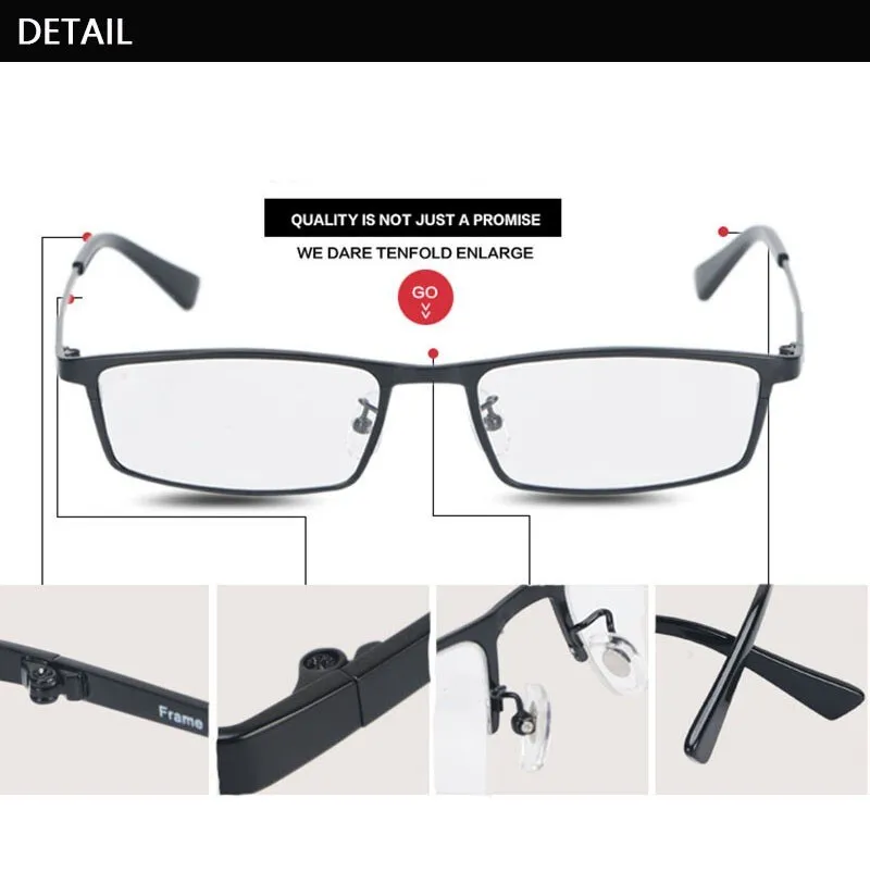 Aissuarvey Men's Full Rim Titanium Frame Eyeglasses  AS0003