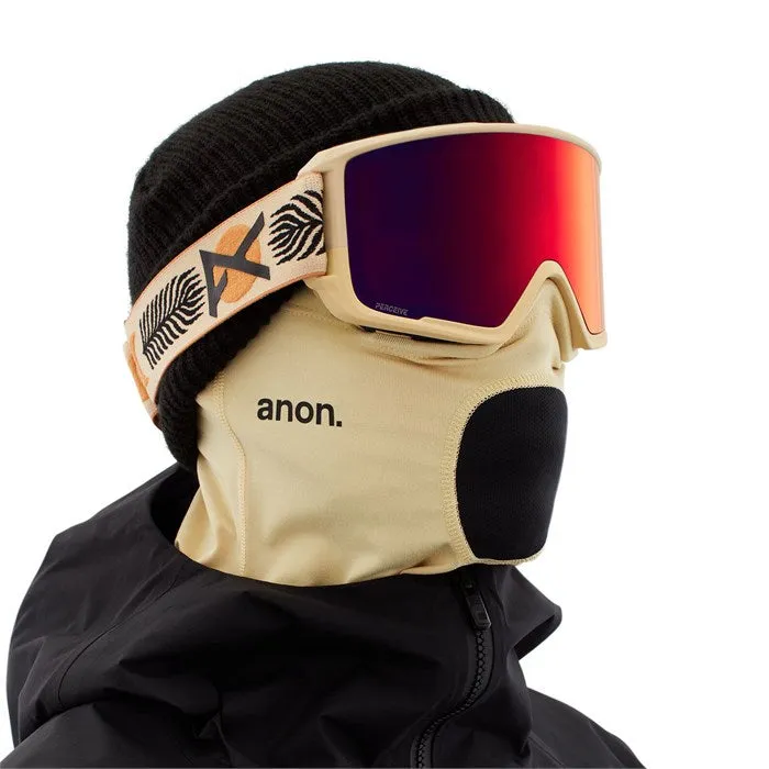 Anon M3 Goggles MFI Face mask & Spare Lens Mens 2023 Magee / Perceive Sunny Red Lens