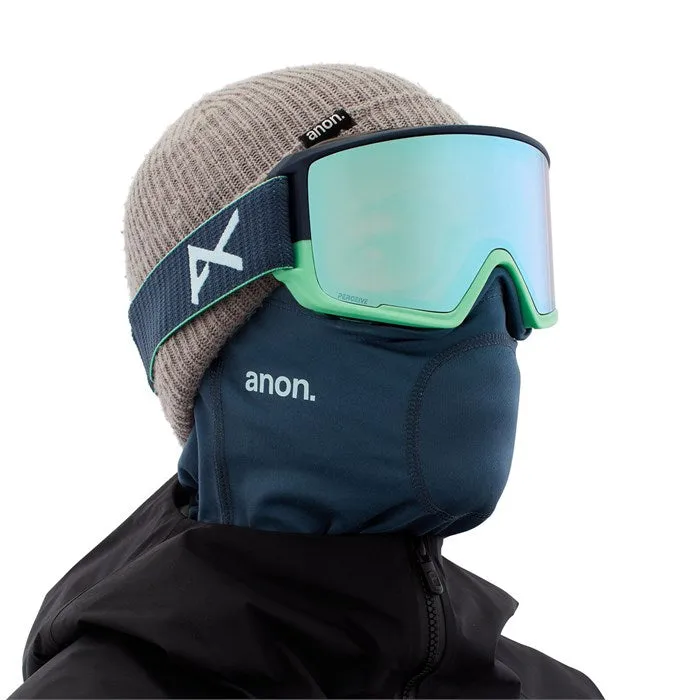 Anon M3 Goggles MFI Face mask & Spare Lens Mens 2023 Navy / Perceive Variable Blue Lens