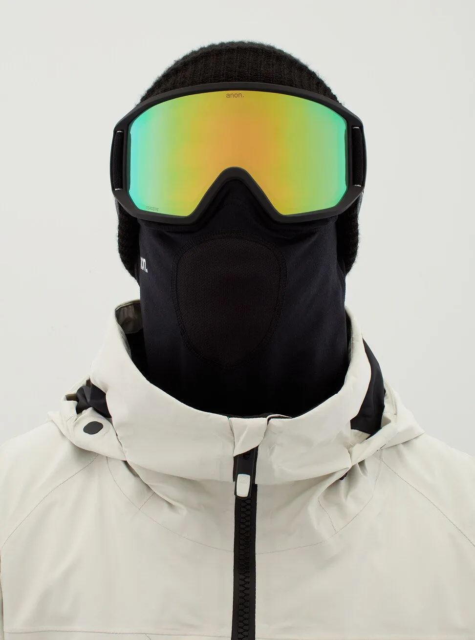 Anon Relapse   MFI Goggles 2022 Black / Perceive Variable Green Lens