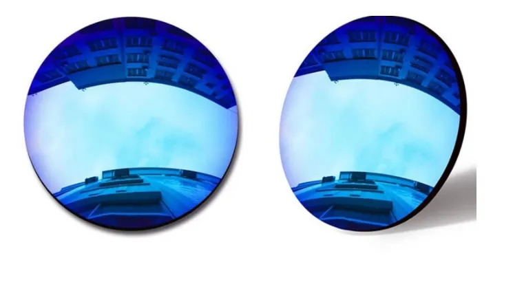 BCLEAR 1.49 Index Progressive Polarized Mirrored Sunglass Lenses Color Mirror Blue