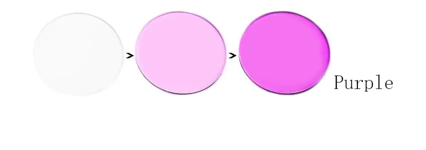 BCLEAR 1.56 Index Aspheric Photochromic Anti-Blue Anti-Glare Myopic Lenses Color Purple