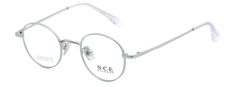Bclear Unisex Eyeglasses Pure Titanium Round Small Full Rim Sc88302