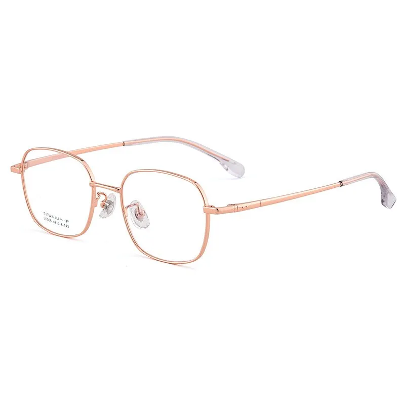 Bclear Unisex Full Rim Small Square Titanium Eyeglasses Lb5366