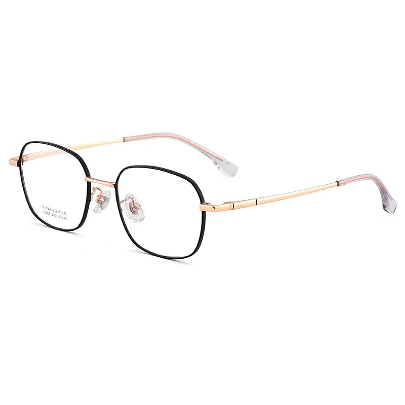 Bclear Unisex Full Rim Small Square Titanium Eyeglasses Lb5366