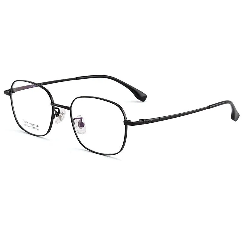 Bclear Unisex Full Rim Small Square Titanium Eyeglasses Lb5366