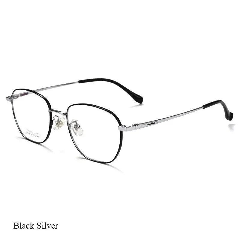 Bclear Unisex Full Rim Square Titanium Eyeglasses Lb5509