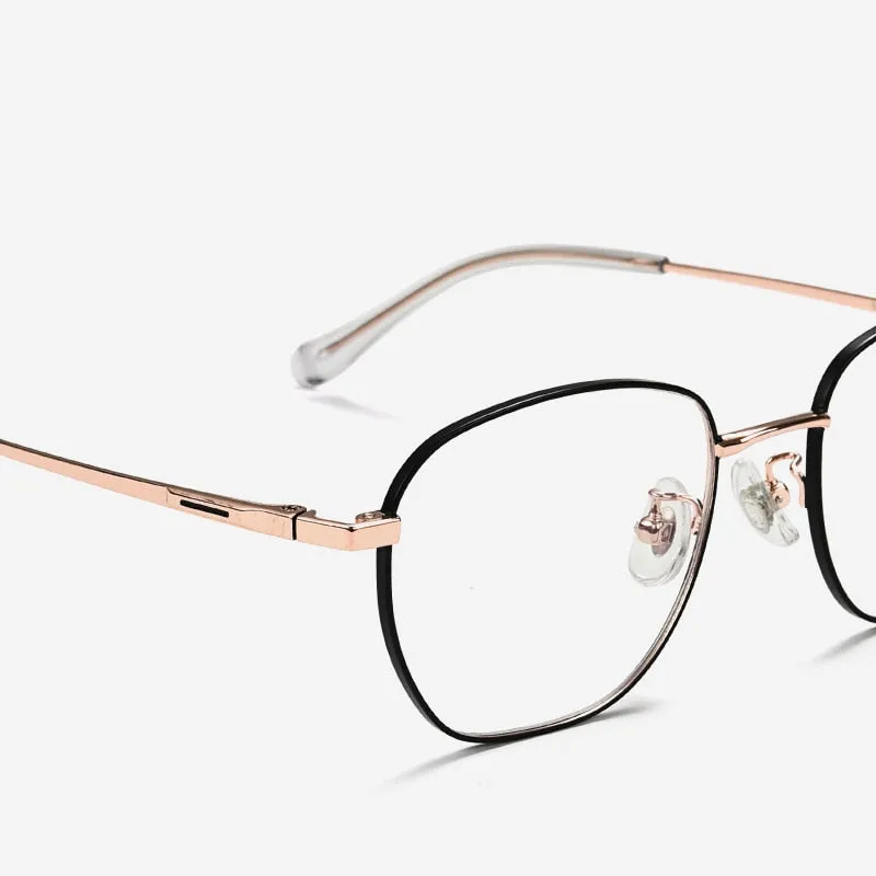 Bclear Unisex Full Rim Square Titanium Eyeglasses Lb5509