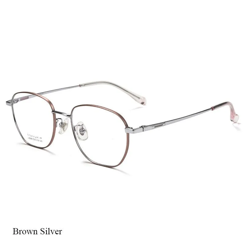 Bclear Unisex Full Rim Square Titanium Eyeglasses Lb5509