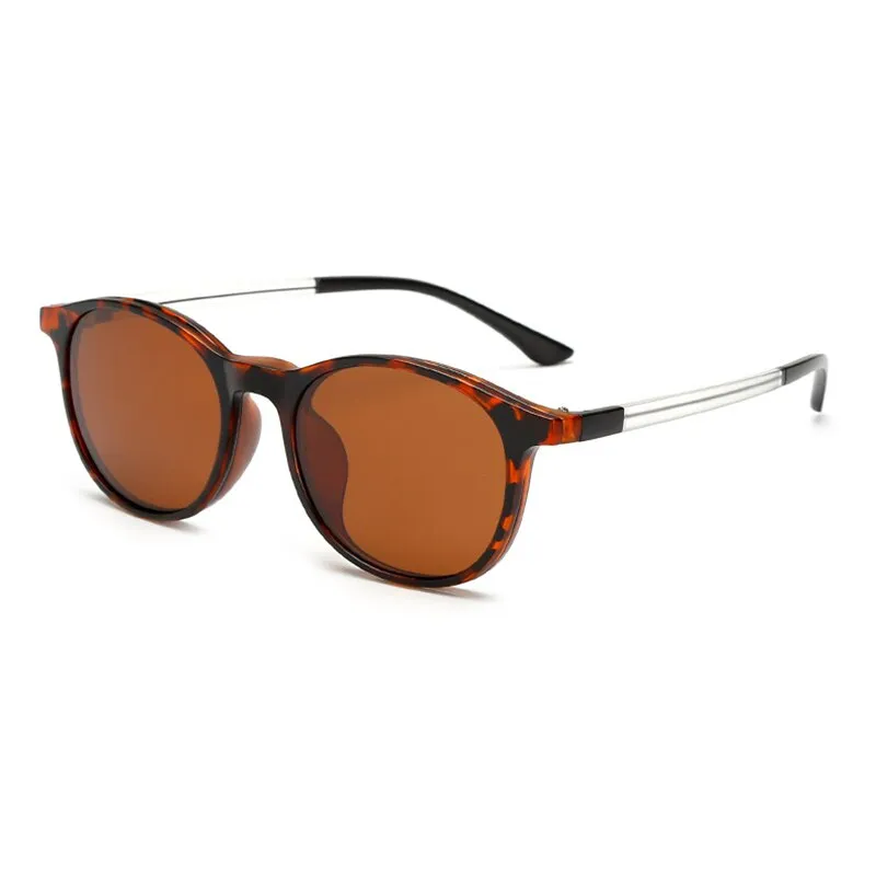 Brightzone Unisex Full Rim Cat Eye Tr 90 Titanium Eyeglasses Clip On Sunglasses Tr225