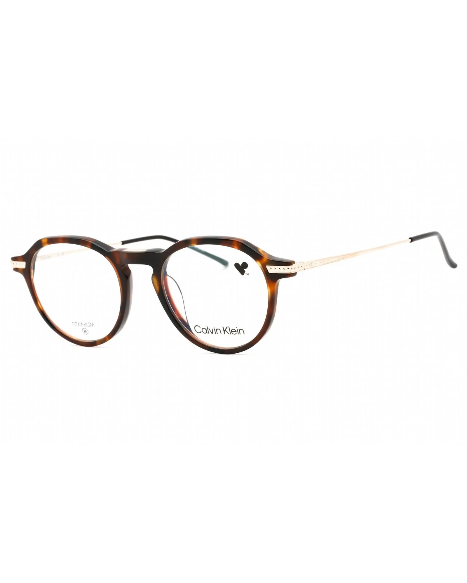 Calvin Klein  CK19524A Round Eyeglasses in Havana