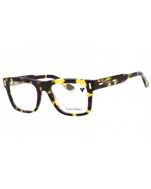 Calvin Klein  CK23519 Eyeglasses BROWN BLUE HAVANA/Clear demo lens