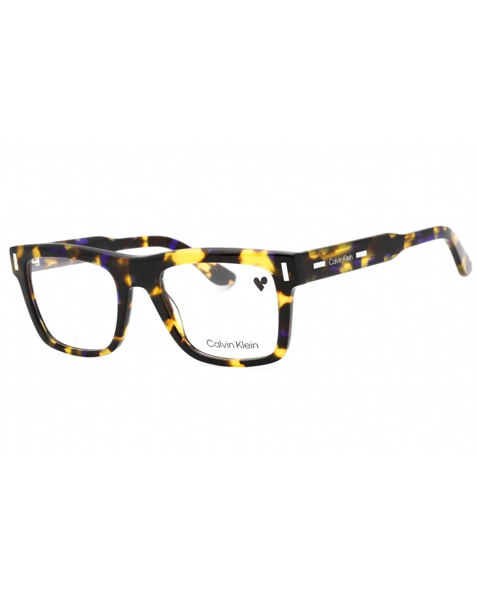 Calvin Klein  CK23519 Eyeglasses BROWN BLUE HAVANA/Clear demo lens