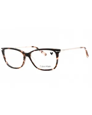 Calvin Klein Rose Tortoise Eyeglasses with Clear Lens
