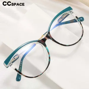CCspace Women's Full Rim Square Tr 90 Titanium Eyeglasses 55223 CCspace Women's Full Rim Square Tr 90 Titanium Eyeglasses 55223