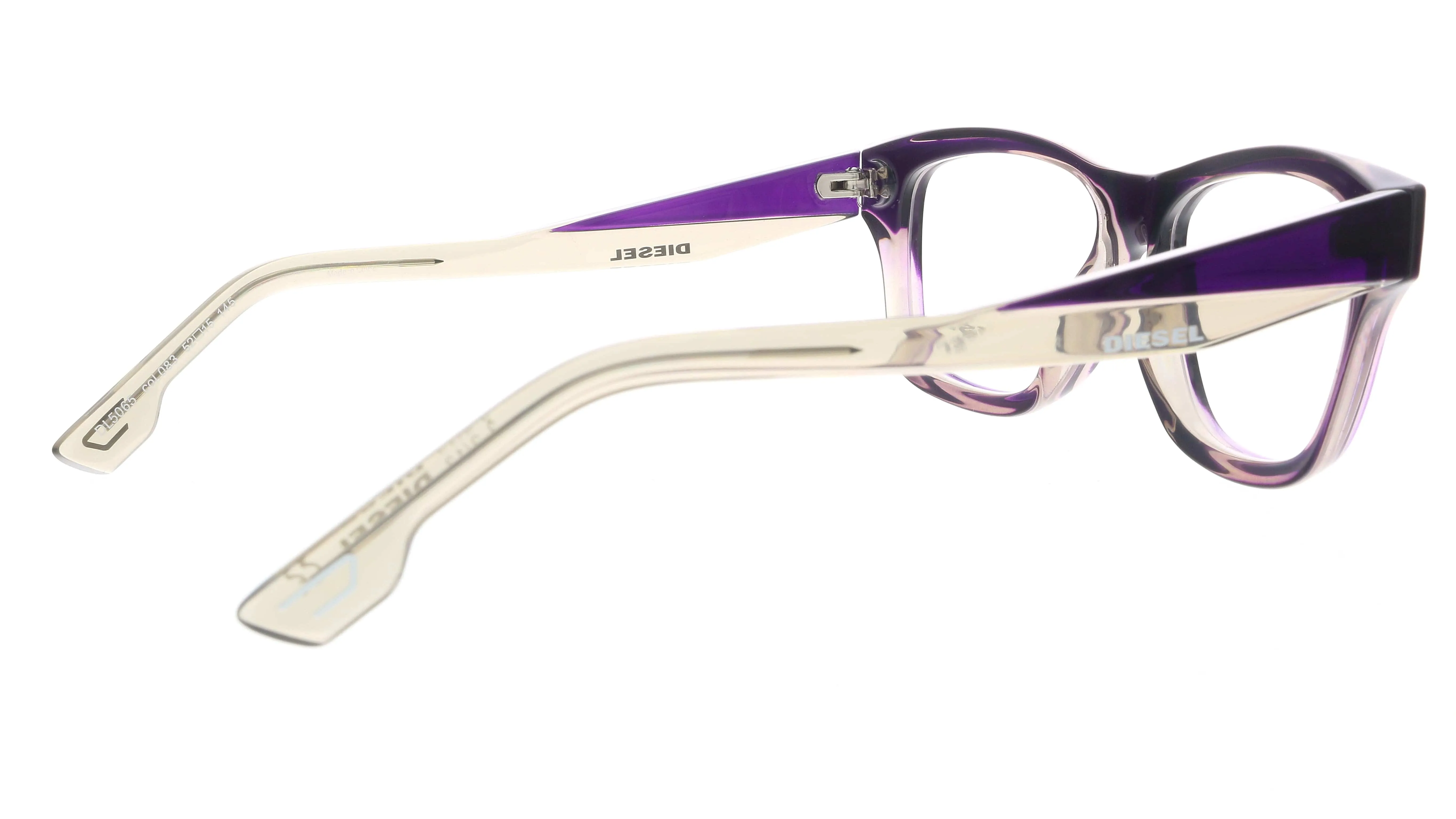 Diesel DL5065 083 Purple Rectangle Optical Frames