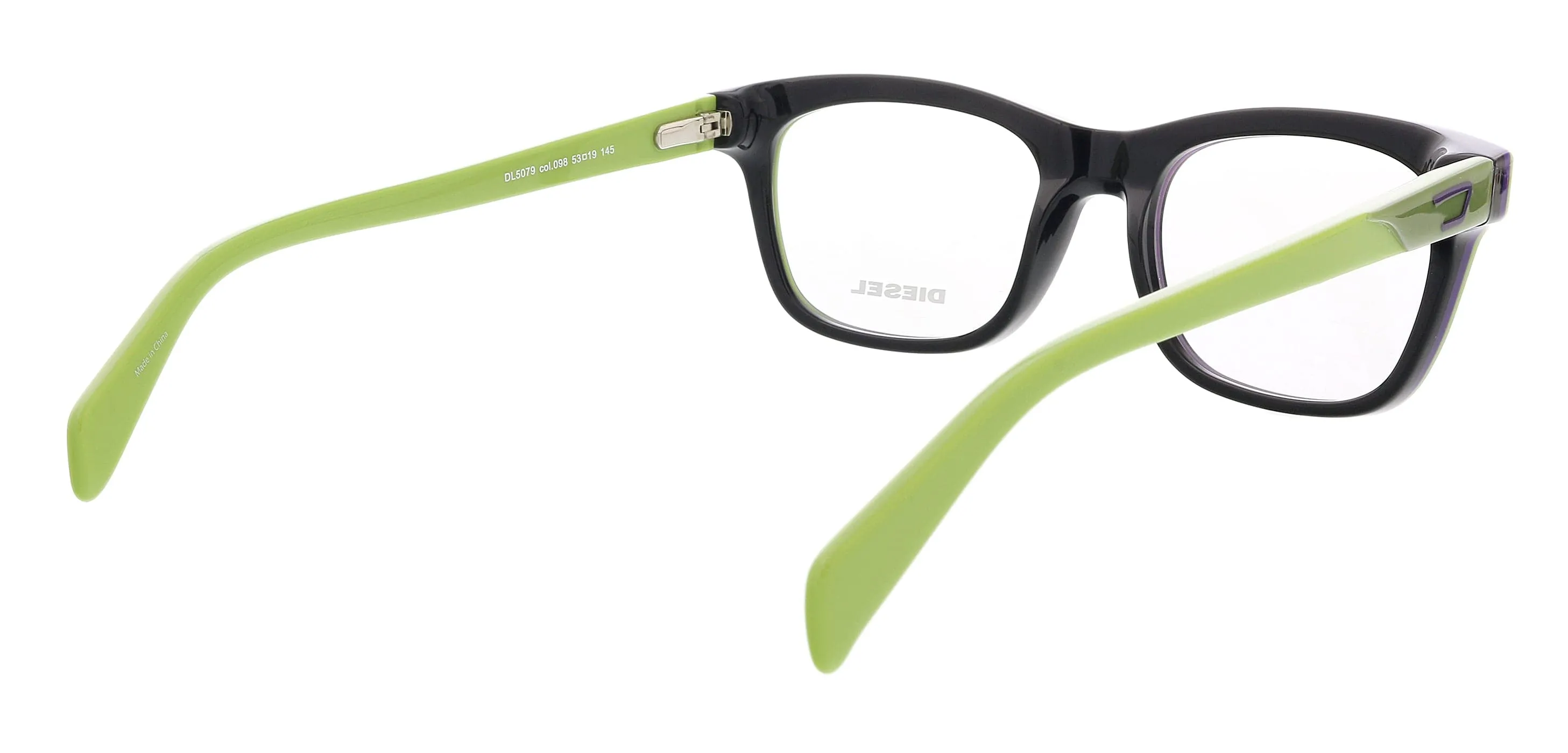 Diesel DL5079 Dark Green Modified Square Eyeglasses