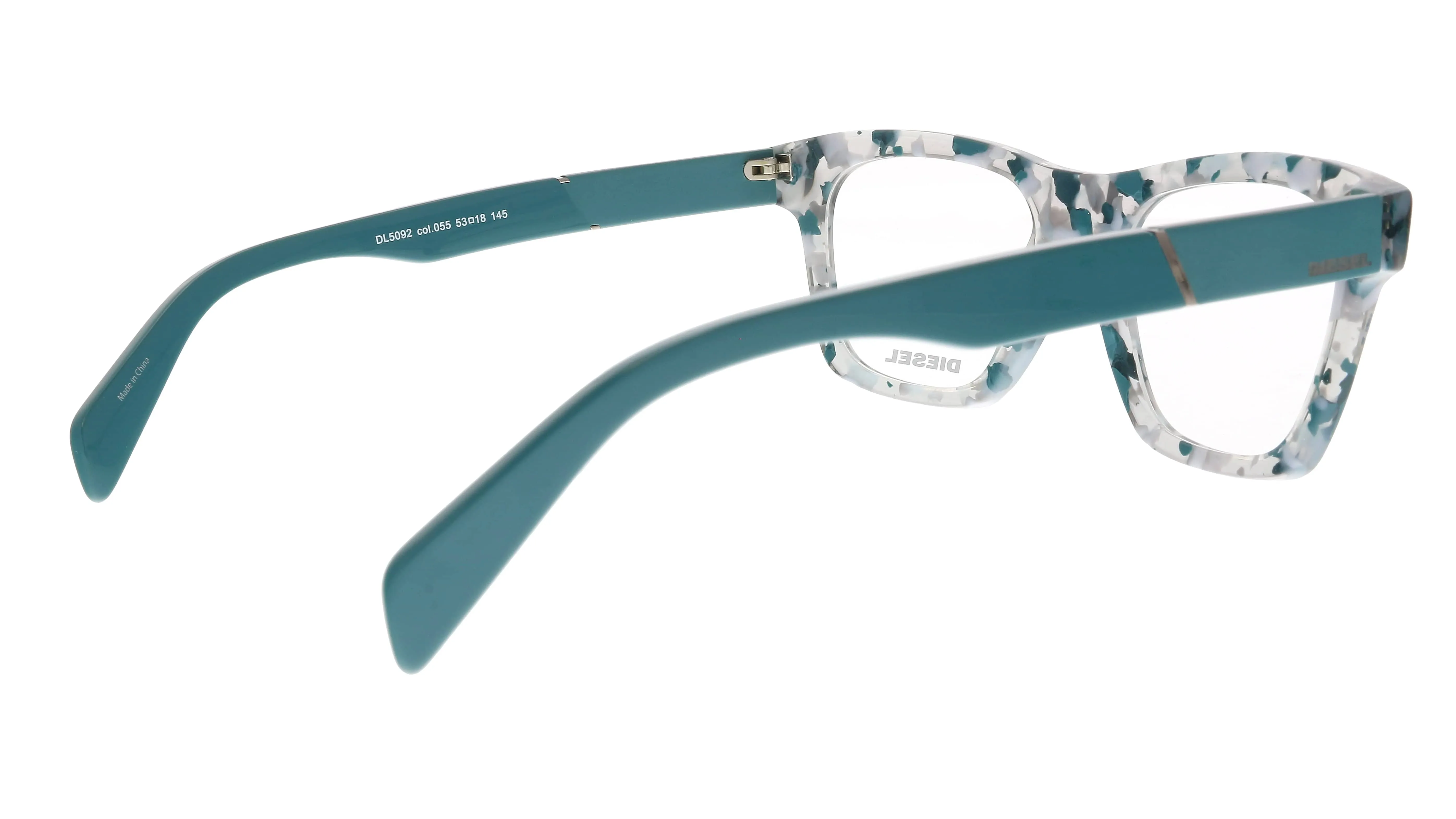 Diesel DL5092 055 Blue Modified Rectangle Optical Frames