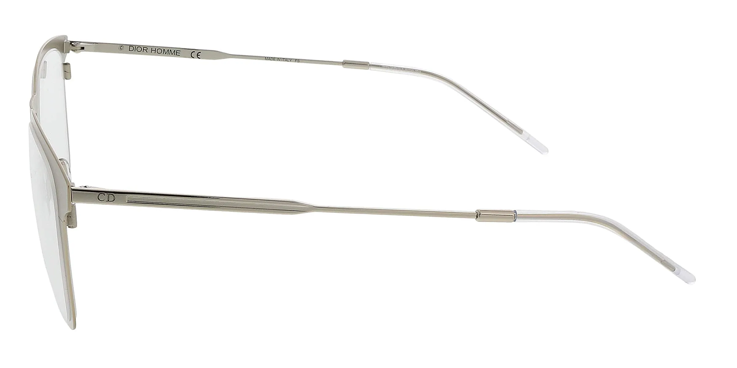 DIOR HOMME 214 Light Gold Square Eyeglasses
