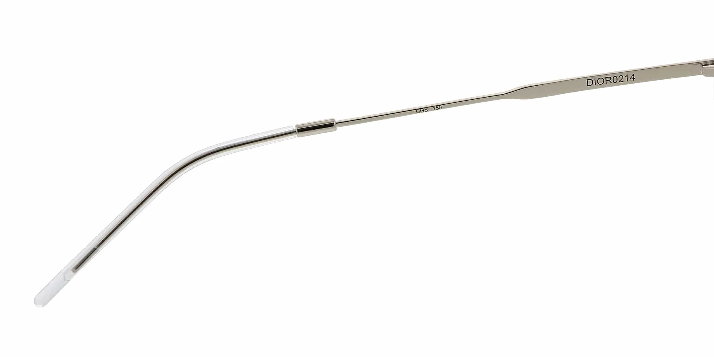 DIOR HOMME 214 Light Gold Square Eyeglasses