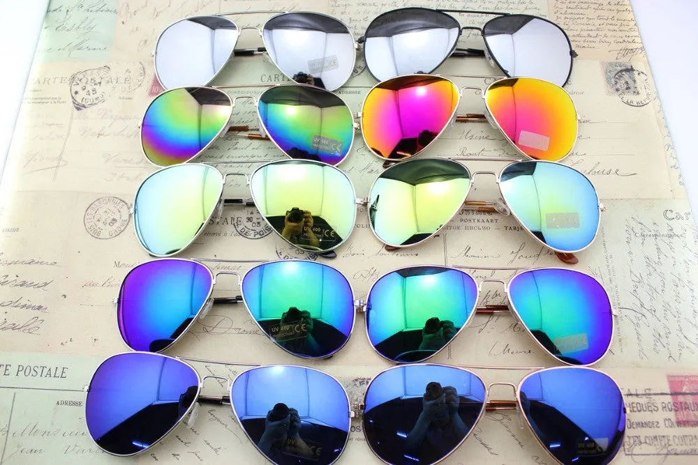 Fashion Vintage Eyeglasses Women & Men mirror Lenses Sunglasses, Cycling Eyewear UV 400 Protection Optical Fashion Sun Glasses