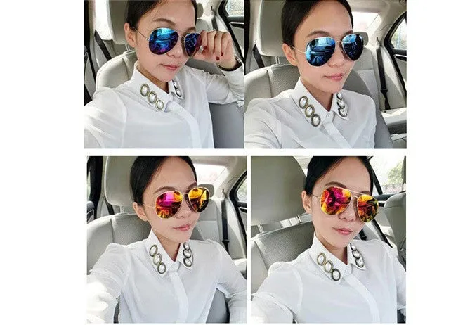 Fashion Vintage Eyeglasses Women & Men mirror Lenses Sunglasses, Cycling Eyewear UV 400 Protection Optical Fashion Sun Glasses