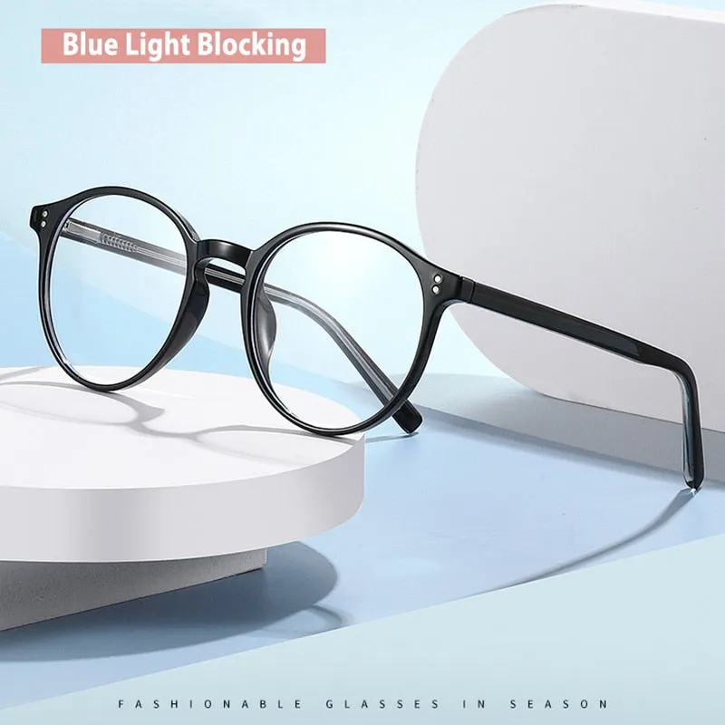 Handoer Unisex Full Rim Round Tr 90 Eyeglasses 210
