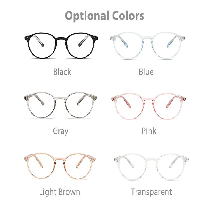 Handoer Unisex Full Rim Round Tr 90 Eyeglasses 210