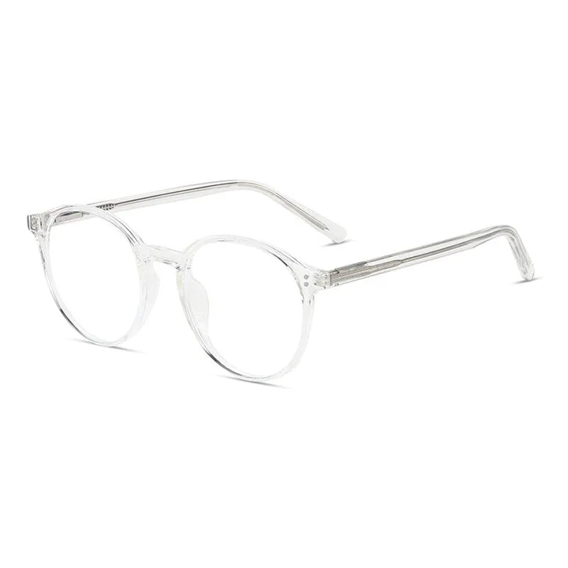 Handoer Unisex Full Rim Round Tr 90 Eyeglasses 210