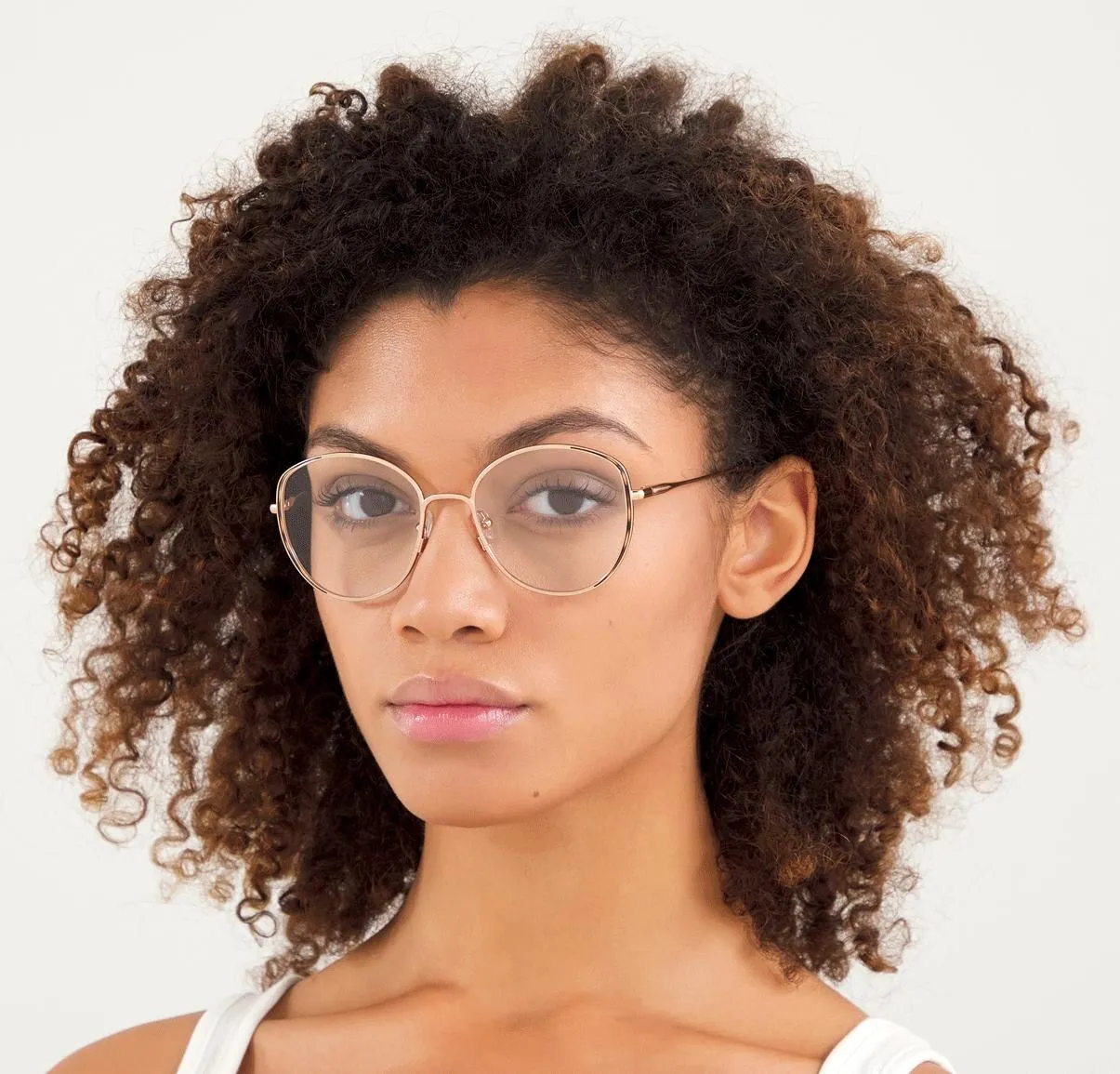 Kansept Women's Full Rim Round Stainless Steel Frame Eyeglasses Oq1003