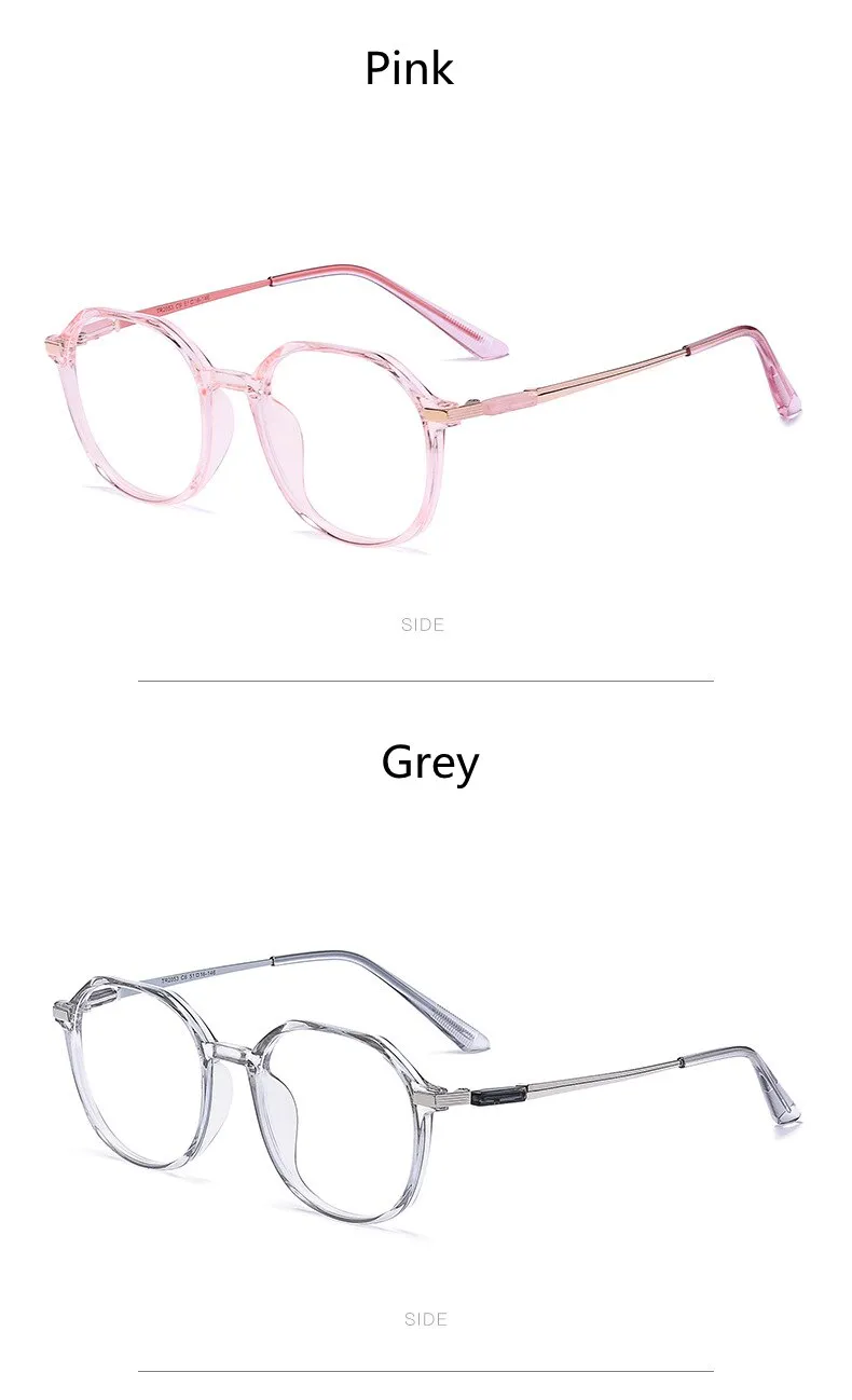 KatKani Women's Full Rim Polygonal TR 90 Resin Frame Eyeglasses Tr2053