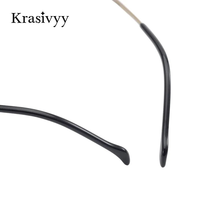 Krasivyy Unisex Rimless Square Titanium Eyeglasses Kr16065