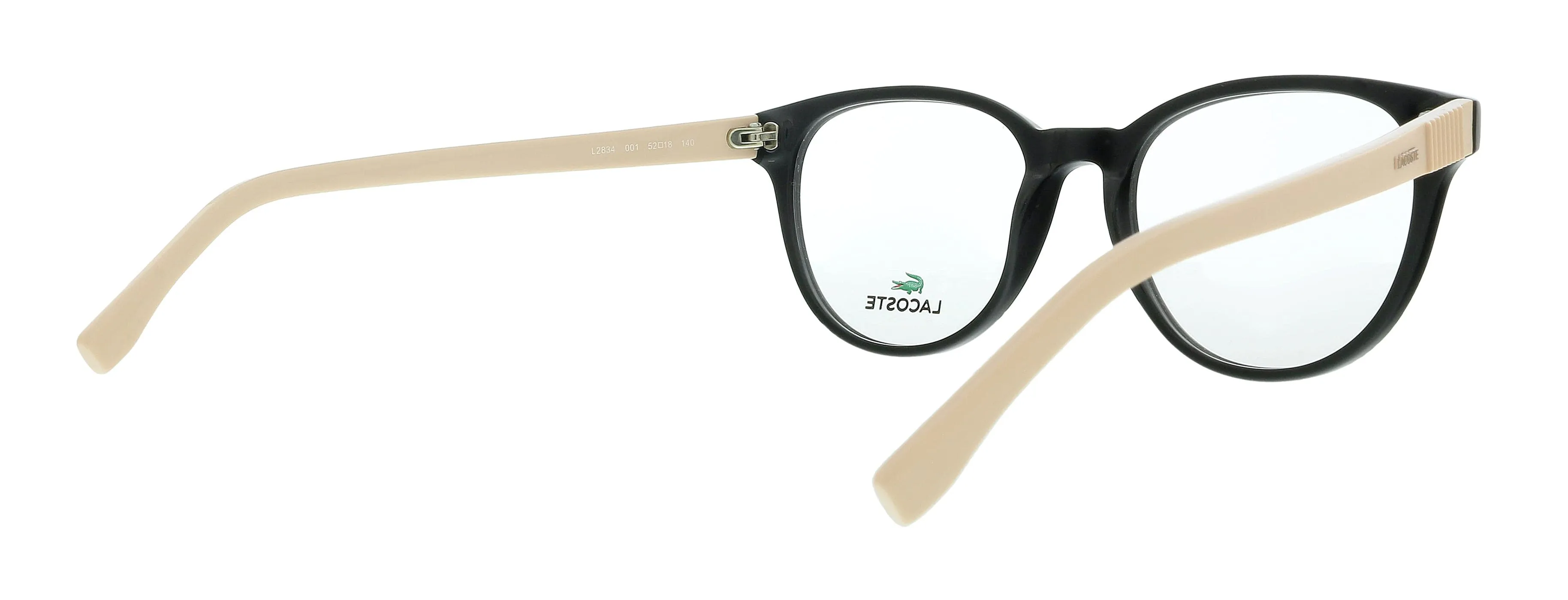 Lacoste L2834 001 Black Round Eyeglasses