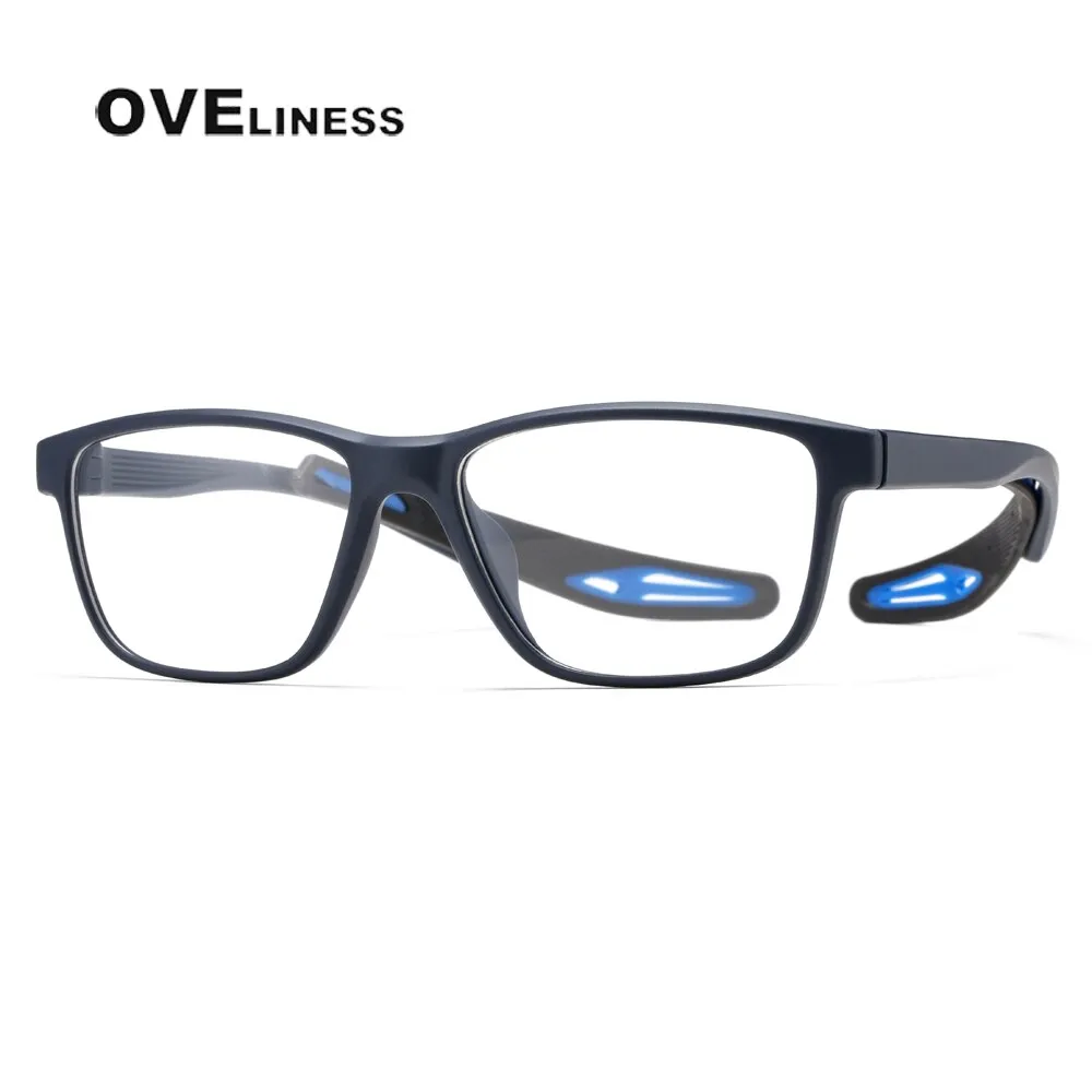 Oveliness Unisex Full Rim Square Tr 90 Ultem Sport Eyeglasses Ad58