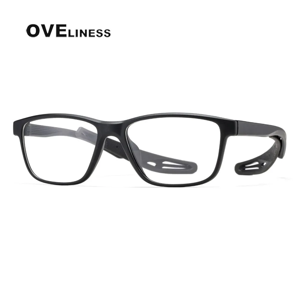 Oveliness Unisex Full Rim Square Tr 90 Ultem Sport Eyeglasses Ad58