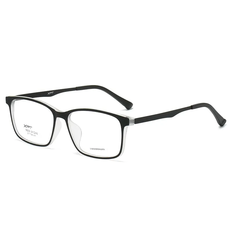 Reven Jate Unisex Full Rim Large Square Titanium Eyeglasses 9829