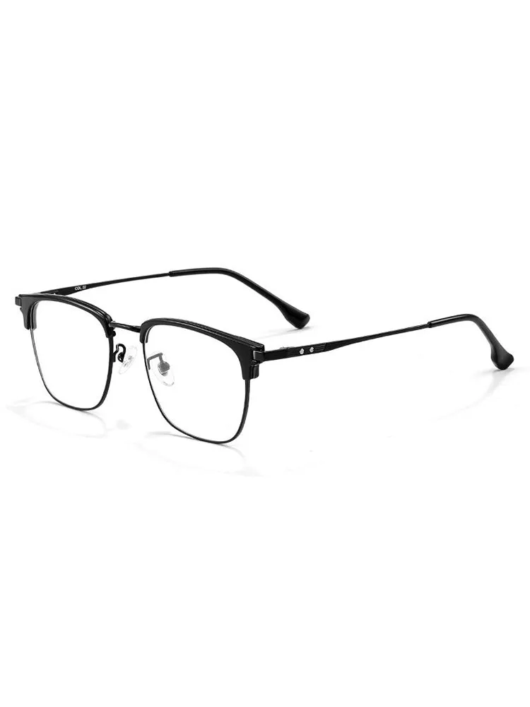 Titanium Square Glasses