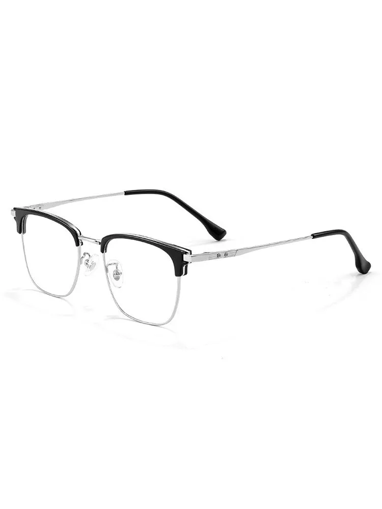Titanium Square Glasses