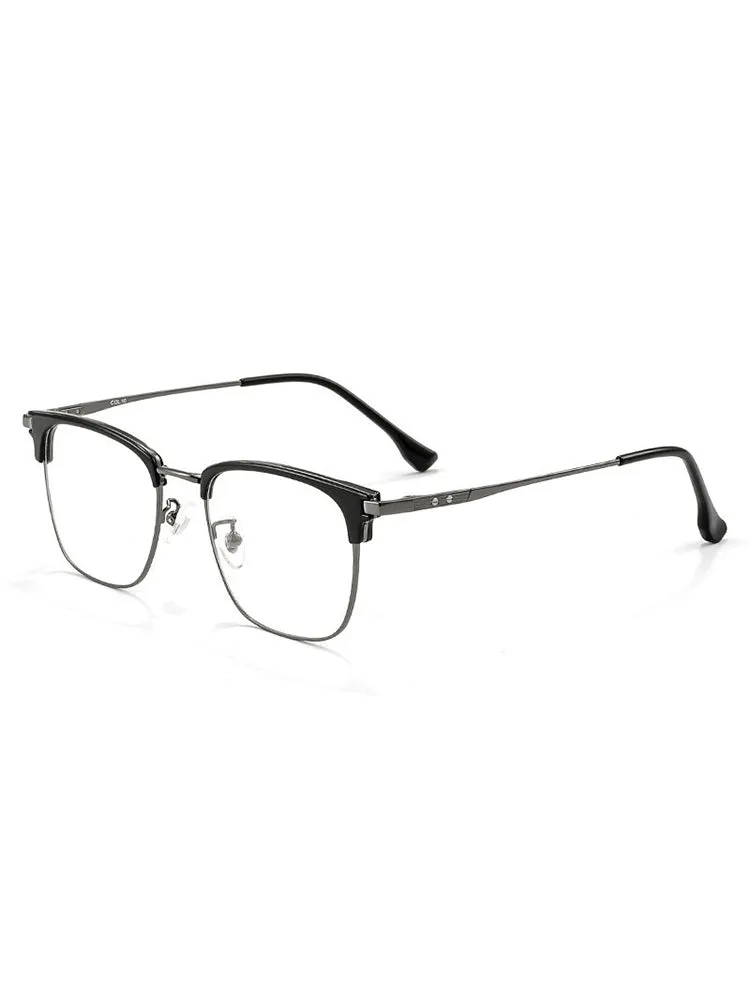 Titanium Square Glasses